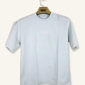 Minimalist | Sky Blue | Premium | Cotton Crew Neck T-Shirt | Xtra Large